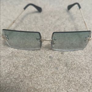 Stylish Gold and Green Sunglasses